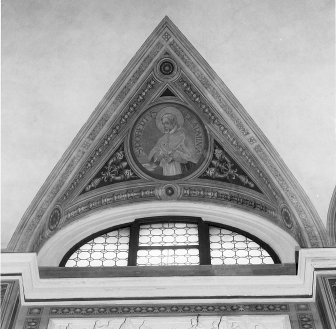 Dottore della Chiesa (dipinto, elemento d'insieme) di Chini Tito (sec. XX)