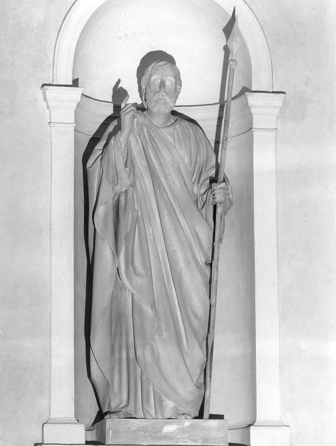 San Tommaso (statua, elemento d'insieme) di Zajec (Saitz) Valentino (sec. XIX)