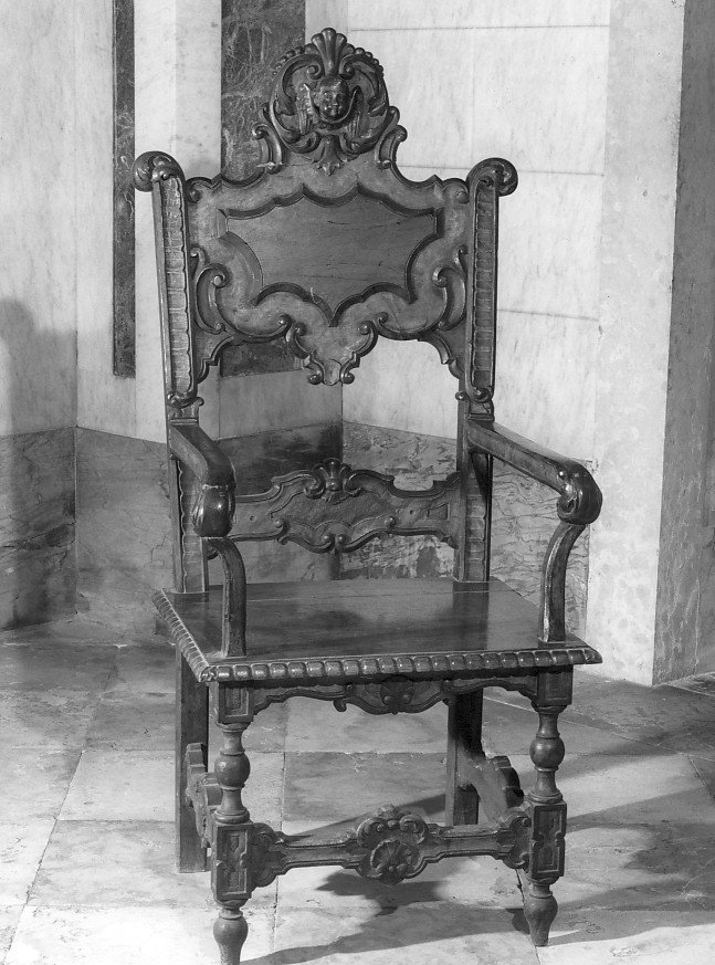 sedia - a braccioli - ambito veneto (secc. XIX/ XX)