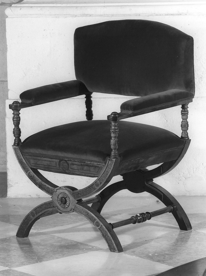 sedia - a braccioli - ambito veneto (secc. XIX/ XX)