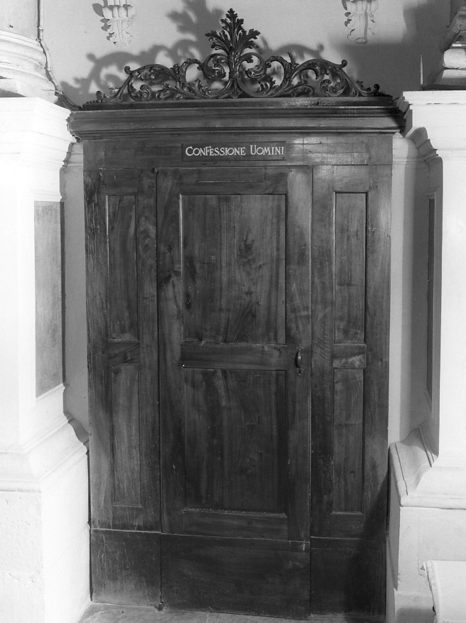 confessionale - ambito veneto (ultimo quarto sec. XIX)