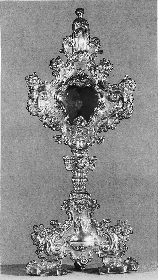 reliquiario-ostensorio - ambito veneto (secc. XVIII/ XIX)