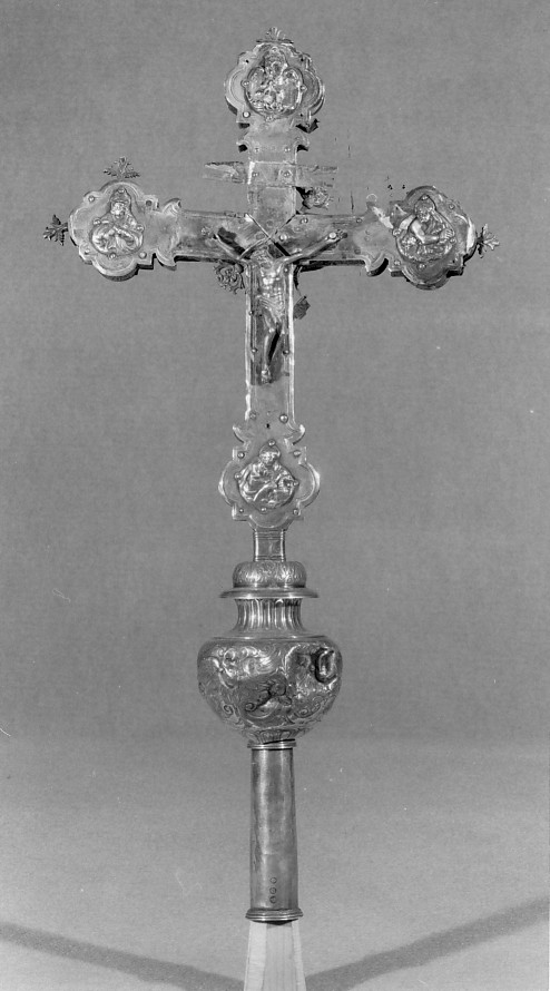 croce processionale - ambito veneto (prima metà sec. XVII)