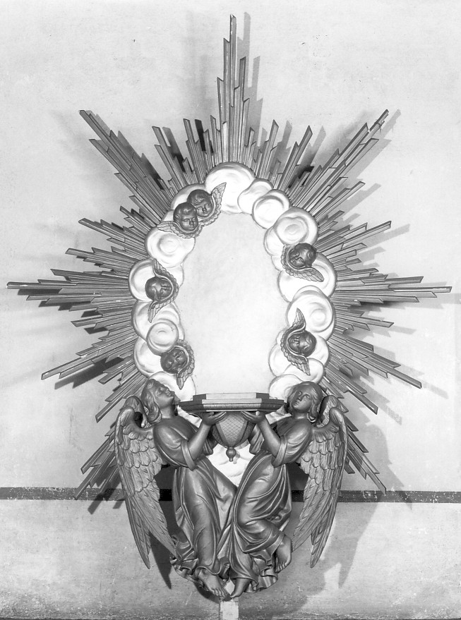 tronetto per esposizione eucaristica - ambito veneto (prima metà sec. XX)