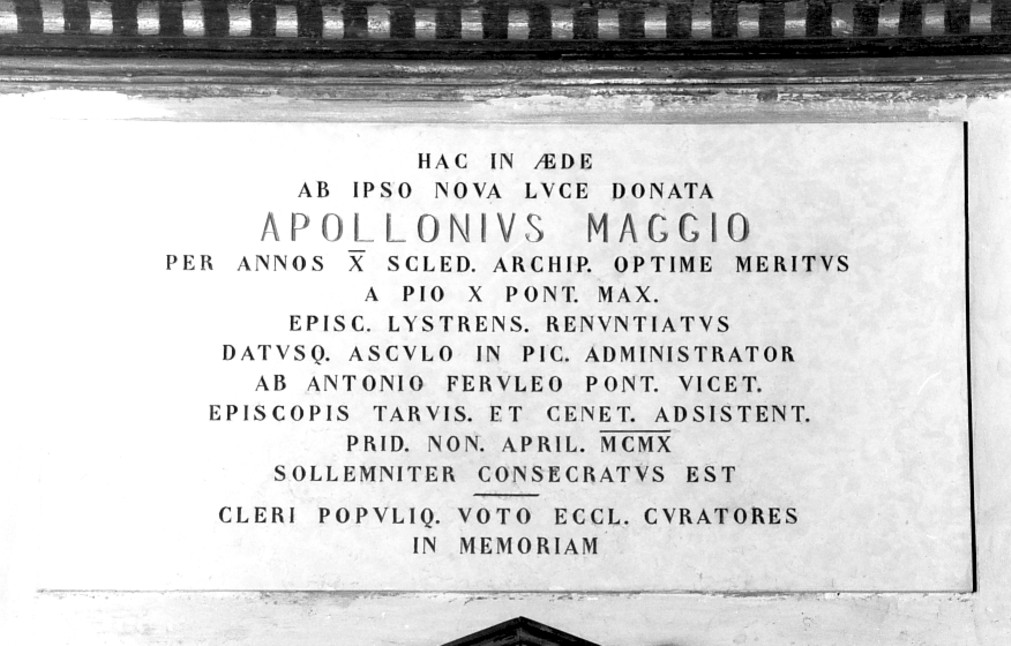 lapide - ambito veneto (sec. XX)