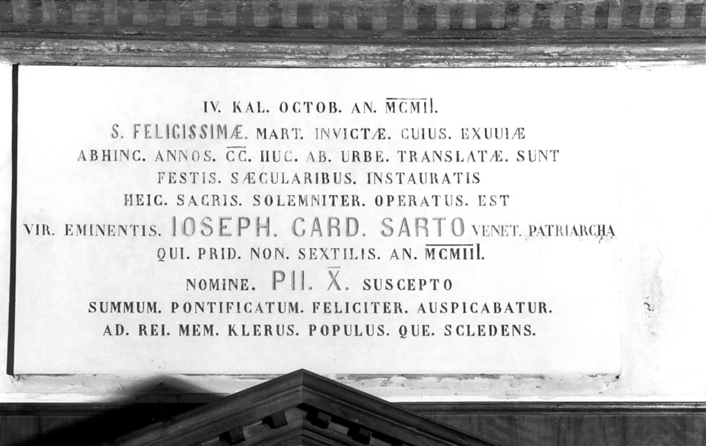 lapide - ambito veneto (sec. XX)