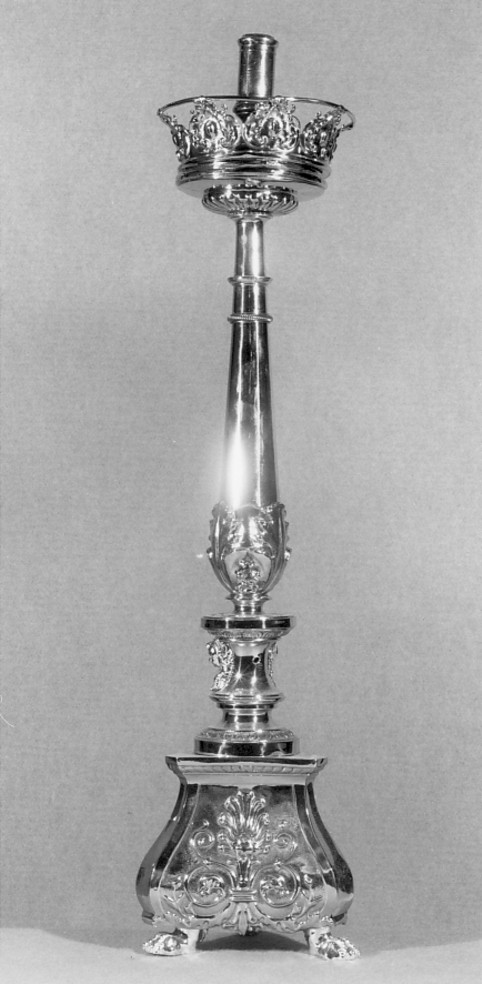 candeliere d'altare - ambito veneto (sec. XIX)