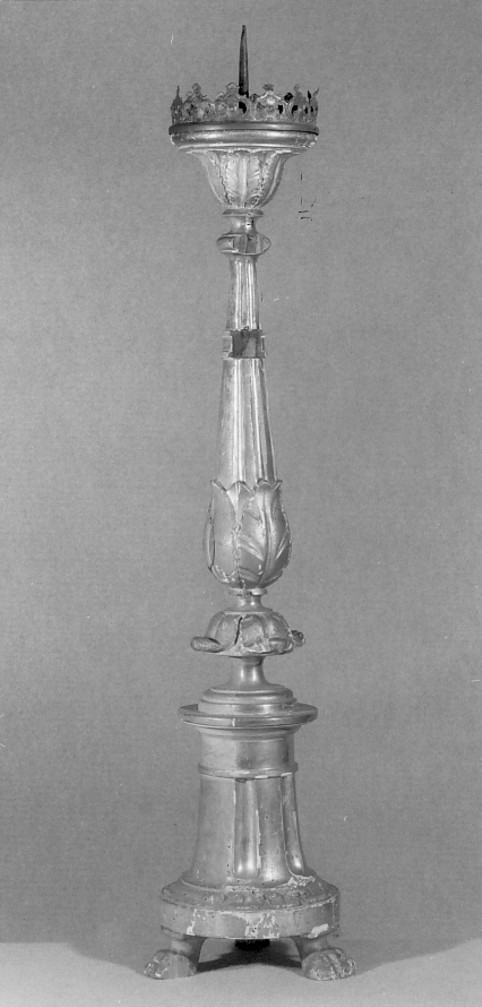 candeliere d'altare - ambito veneto (prima metà sec. XIX)