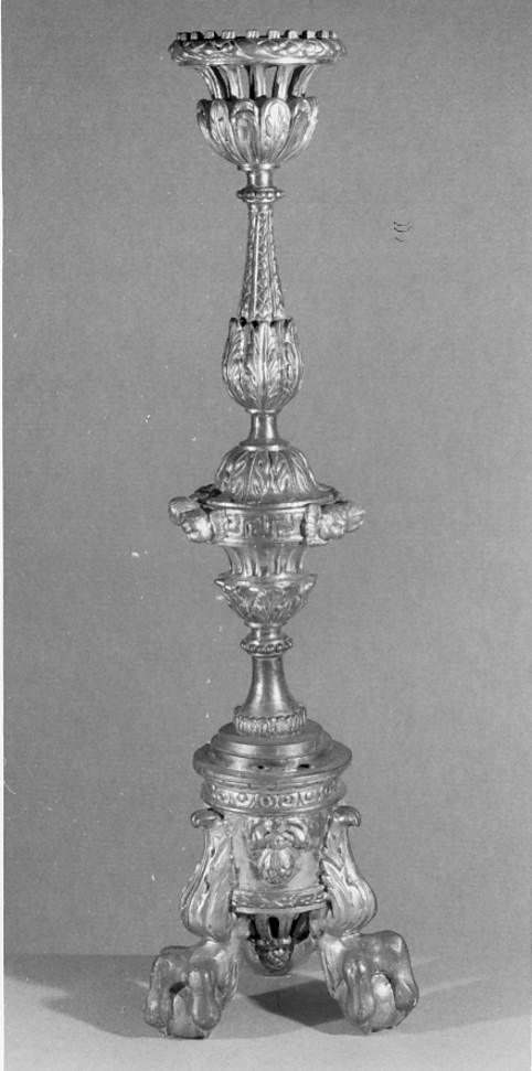 candeliere d'altare - ambito veneto (prima metà sec. XIX)