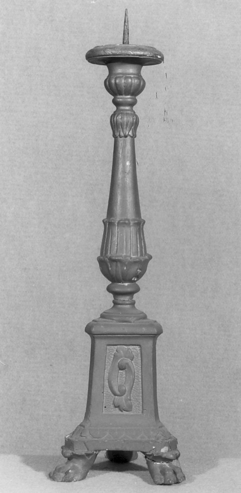 candeliere d'altare - ambito veneto (prima metà sec. XIX)