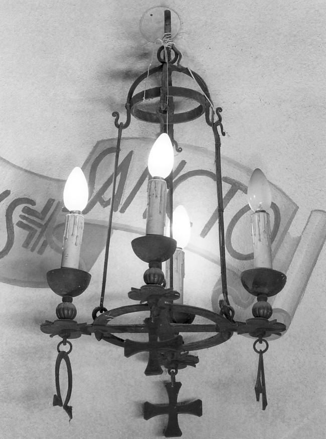 lampadario - ambito veneto (secc. XIX/ XX)