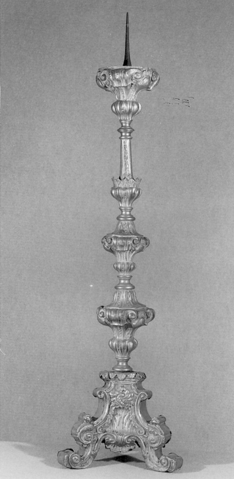 candeliere d'altare - ambito veneto (seconda metà sec. XVIII)