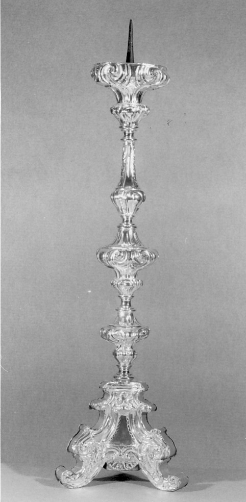 candeliere d'altare - ambito veneto (seconda metà sec. XVIII)