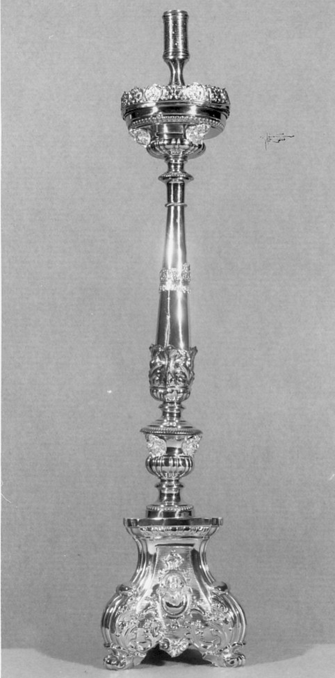 candeliere d'altare - ambito veneto (sec. XIX)