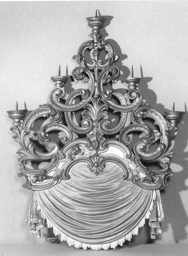 apparato per le quarantore, elemento d'insieme - ambito veneto (prima metà sec. XIX)