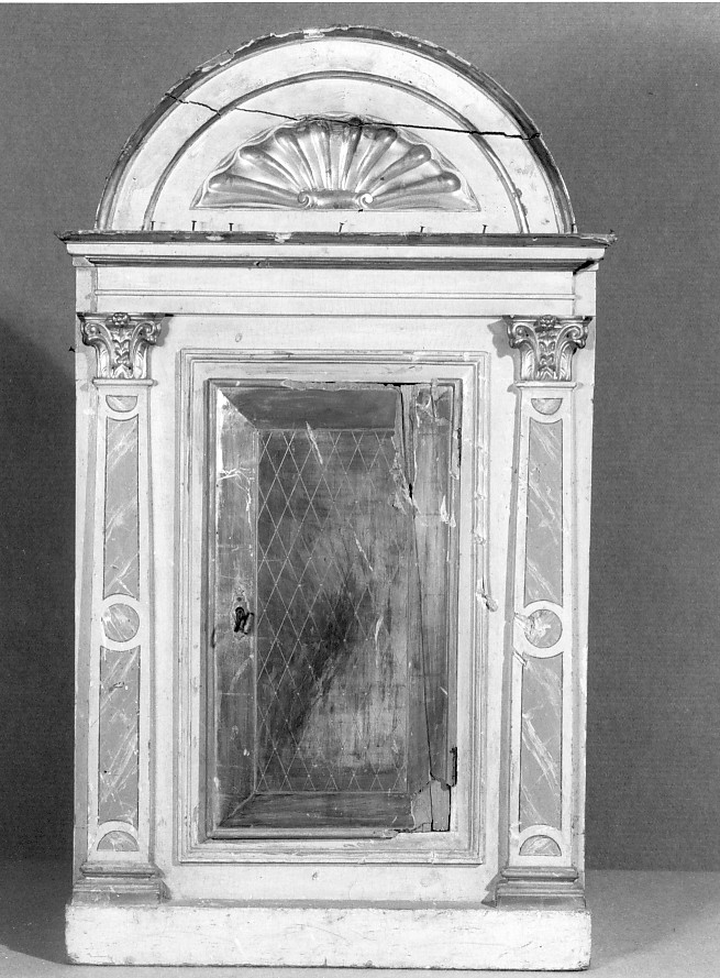 tabernacolo - a tempietto, elemento d'insieme - ambito veneto (ultimo quarto sec. XIX)