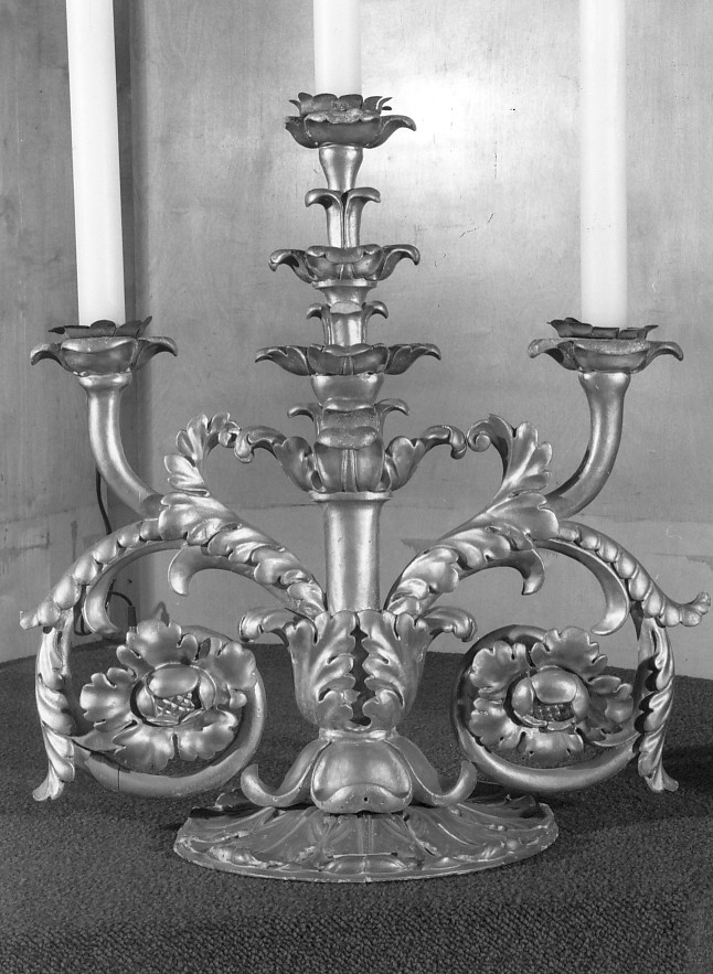 candelabro - ambito veneto (prima metà sec. XIX)