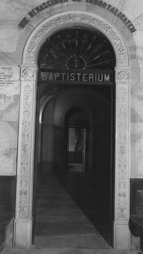 motivi decorativi a candelabra (mostra d'arco) - ambito veneto (sec. XIX)