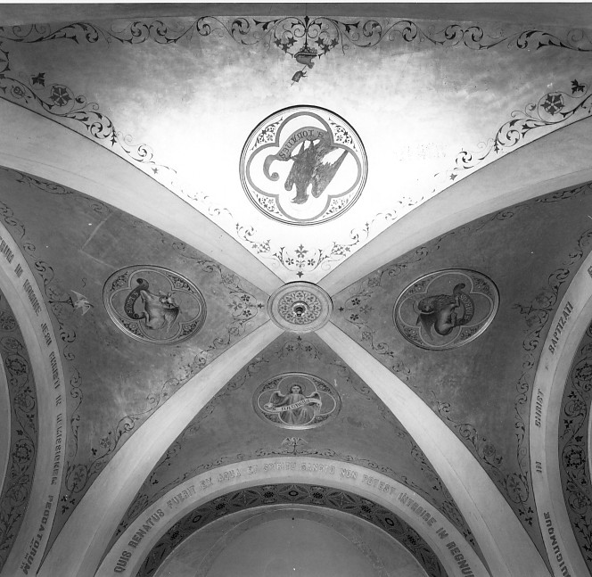 simboli dei quattro evangelisti (dipinto) di Cavedon Domenico (sec. XIX)