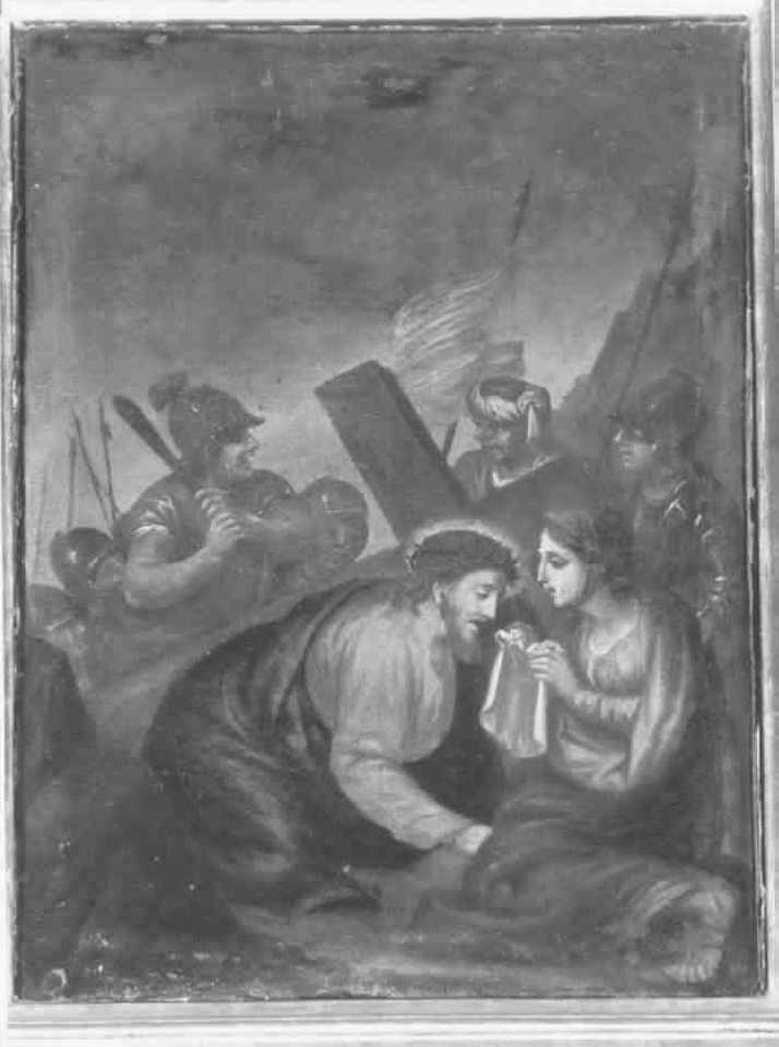 stazione VI: Gesù asciugato dalla Veronica (dipinto) - ambito veronese (seconda metà sec. XVIII)