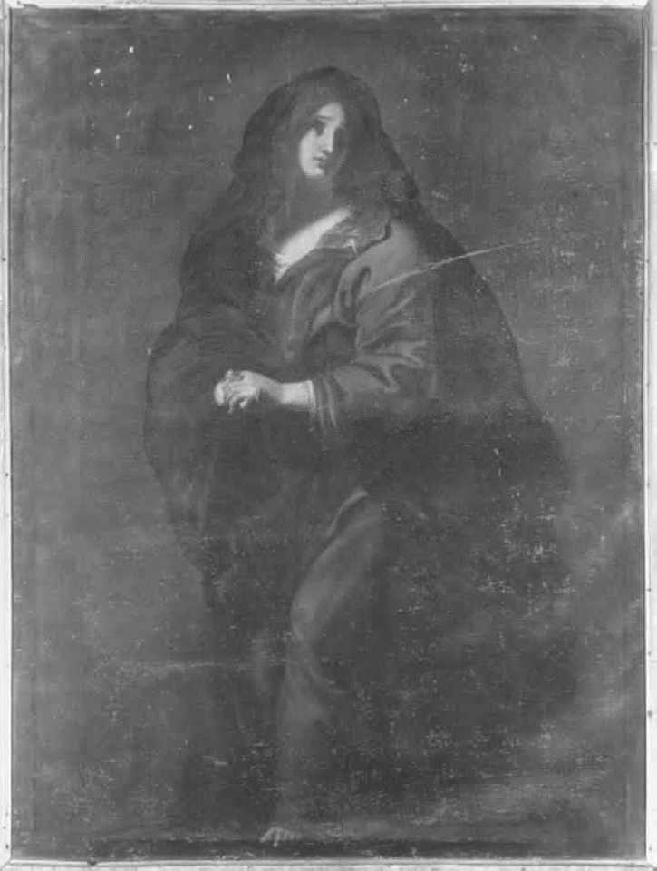 Madonna Addolorata (dipinto) di Zanchi Antonio (maniera) (seconda metà sec. XVII)