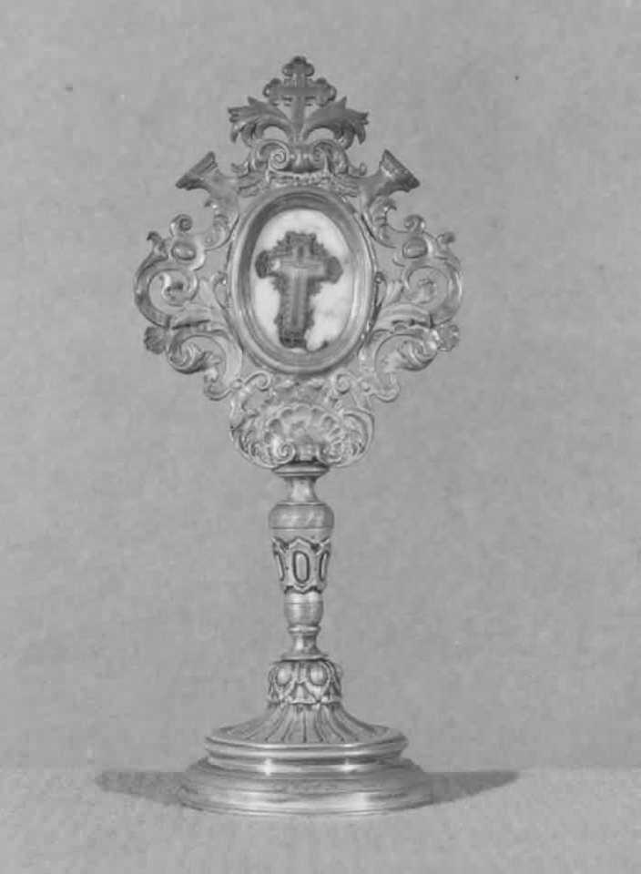 reliquiario - a ostensorio - bottega veneta (fine/inizio secc. XVIII/ XIX)