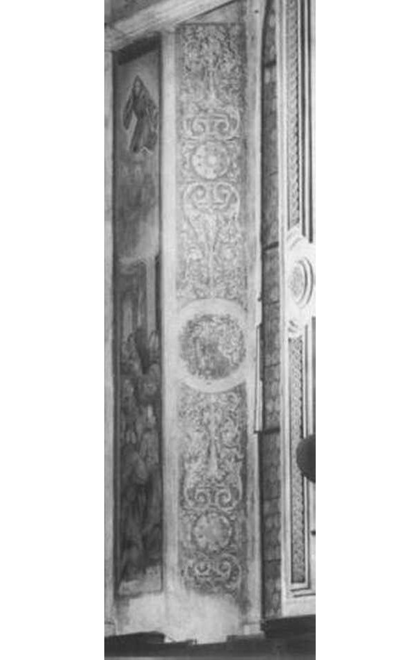 motivi decorativi a candelabra (dipinto) di Giolfino Nicola (sec. XVI)