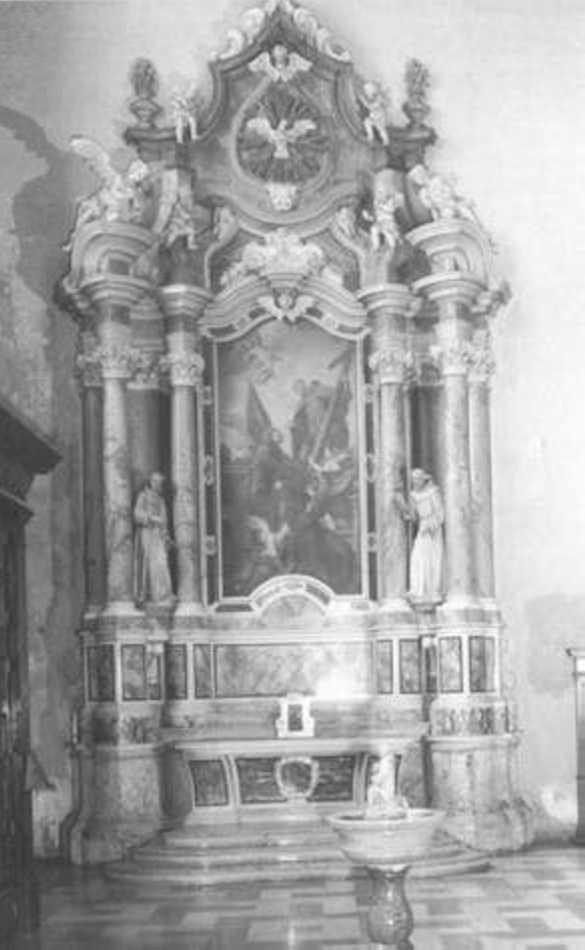 altare di Puttini Pietro, Bibiena Francesco (attribuito) (primo quarto sec. XVIII)