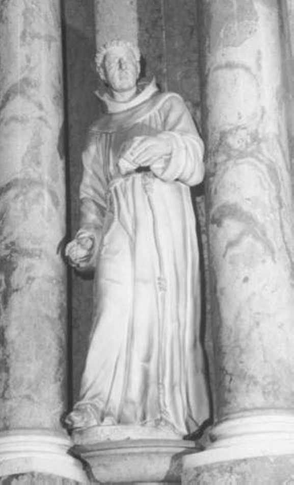 San Francesco Solano (statua) di Ceolla Giacomo (sec. XVIII)