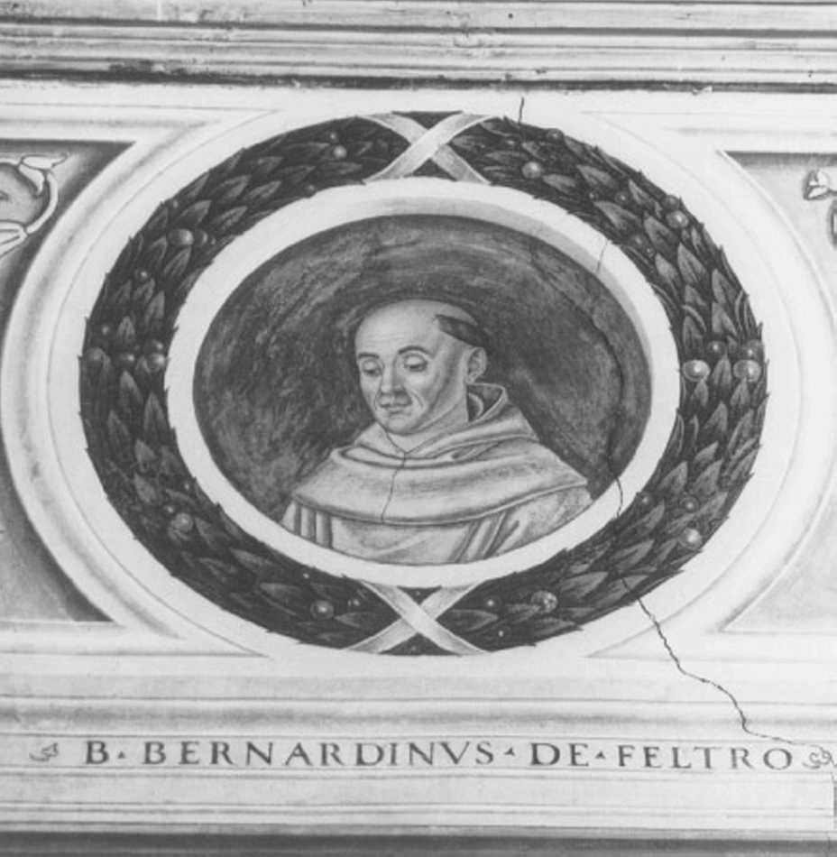 beato Bernardino da Feltre (dipinto) di Morone Domenico (e aiuti), Morone Francesco (fine/inizio secc. XV/ XVI)
