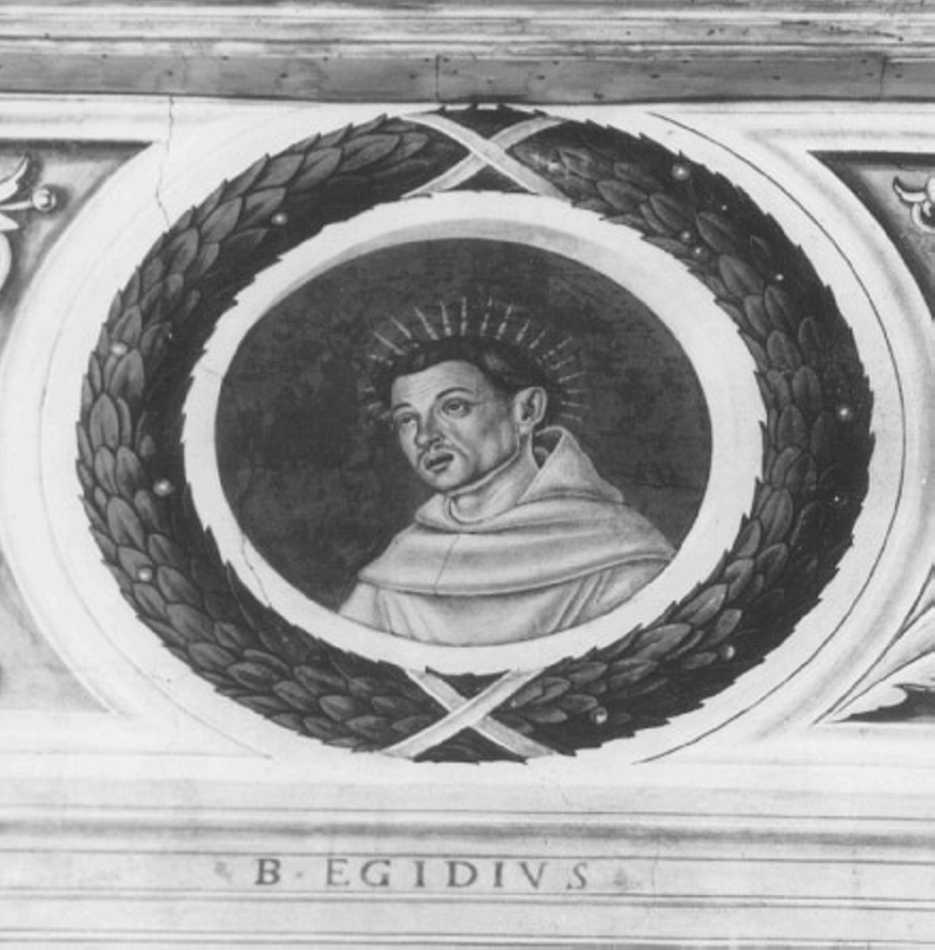 beato (dipinto) di Morone Domenico (e aiuti), Morone Francesco (fine/inizio secc. XV/ XVI)