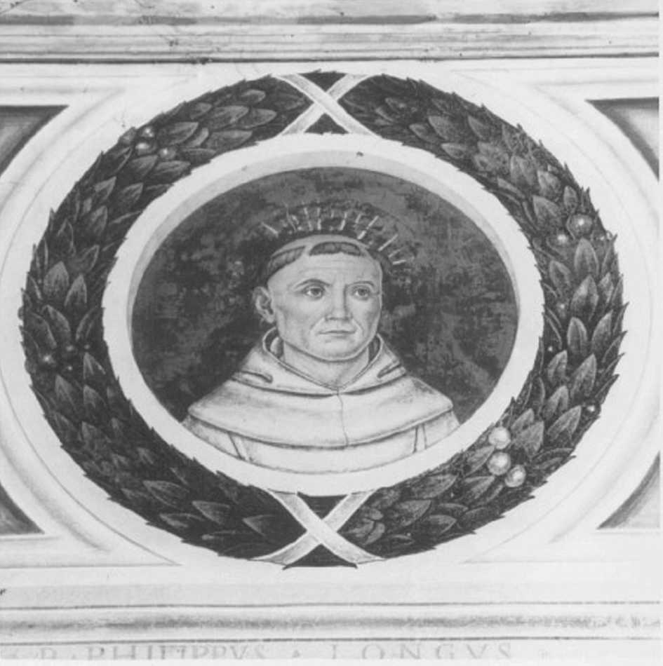 beato (dipinto) di Morone Domenico (e aiuti), Morone Francesco (fine/inizio secc. XV/ XVI)