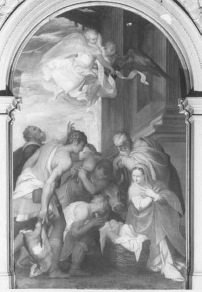 adorazione dei pastori (dipinto) di India Bernardino (terzo quarto sec. XVI)