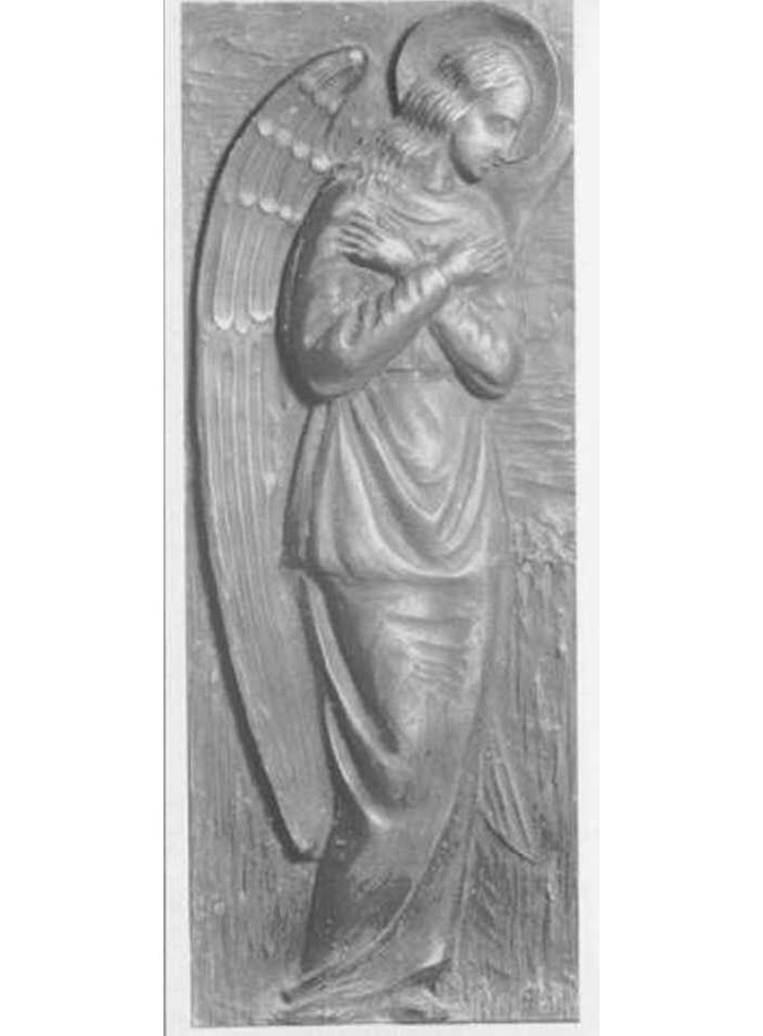 angelo orante (rilievo) di Banterle Ruperto (secondo quarto sec. XX)