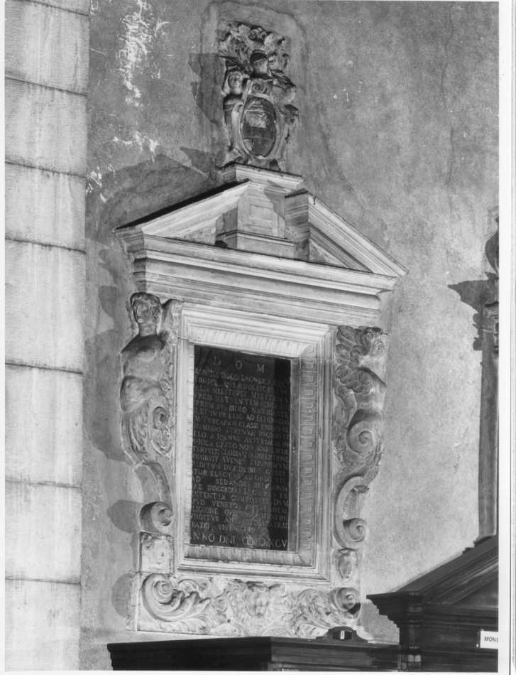 lapide commemorativa - ambito vicentino (sec. XVI)