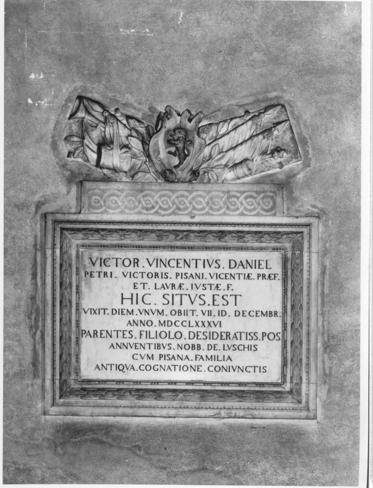 lapide tombale - ambito vicentino (sec. XVIII)