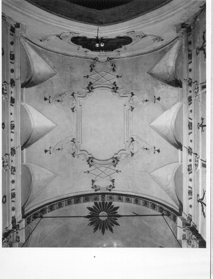 motivi decorativi geometrici e vegetali (decorazione plastico-pittorica) - ambito vicentino (sec. XX)