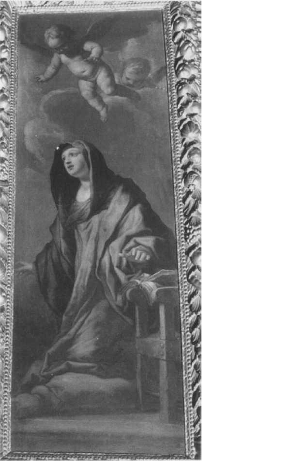 Madonna annunciata (dipinto) di Zanchi Antonio (sec. XVII)