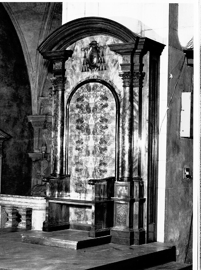 trono - ambito vicentino (prima metà sec. XX)