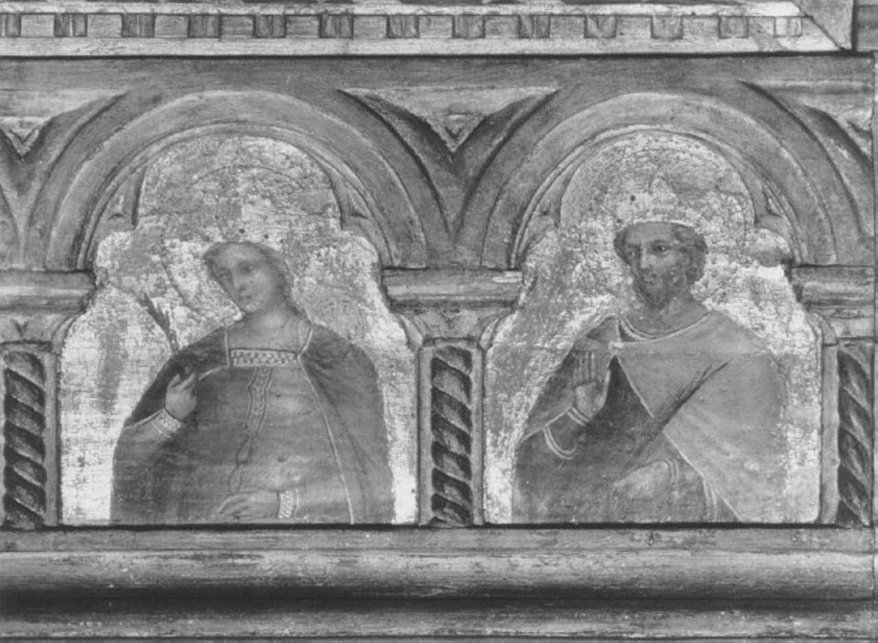 Sant'Apollonia (dipinto, elemento d'insieme) di Lorenzo Veneziano (sec. XIV)