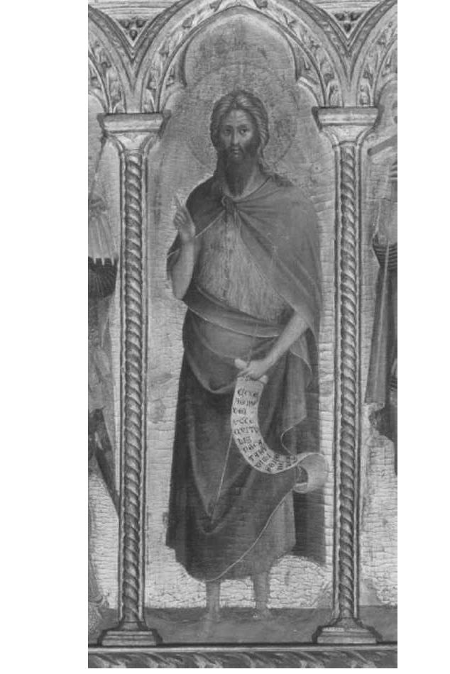 San Giovanni Battista (dipinto, elemento d'insieme) di Lorenzo Veneziano (sec. XIV)