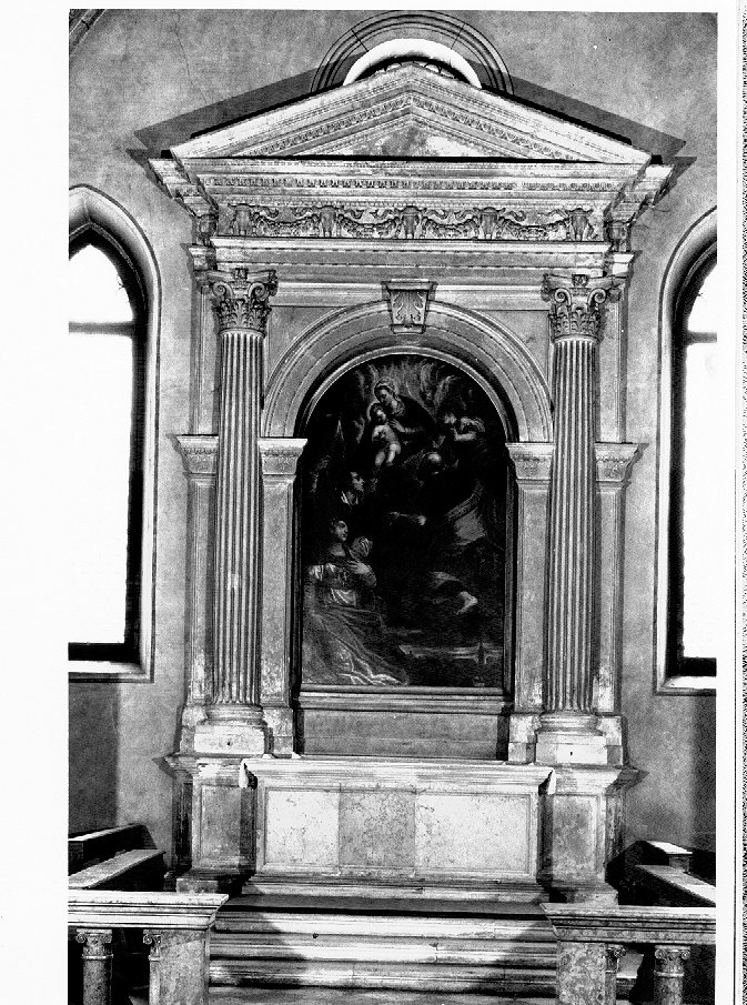 altare di Pittoni Girolamo Da Lumignano (attribuito) (sec. XVI)