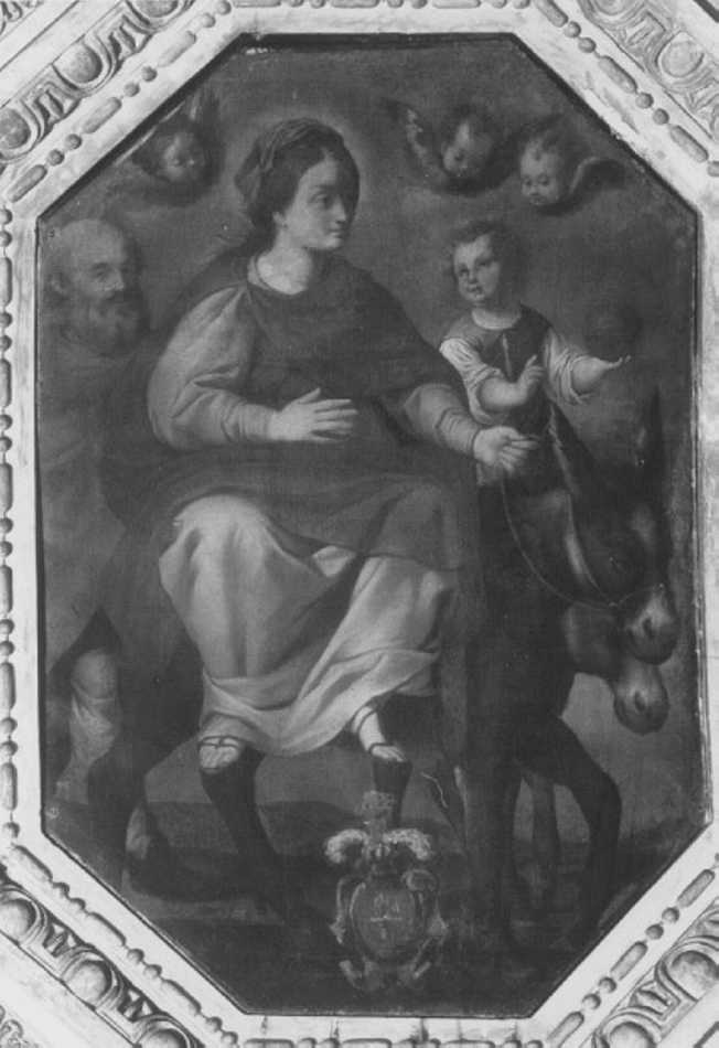 fuga in Egitto (dipinto) di Cecchini Antonio (attribuito) (sec. XVII)