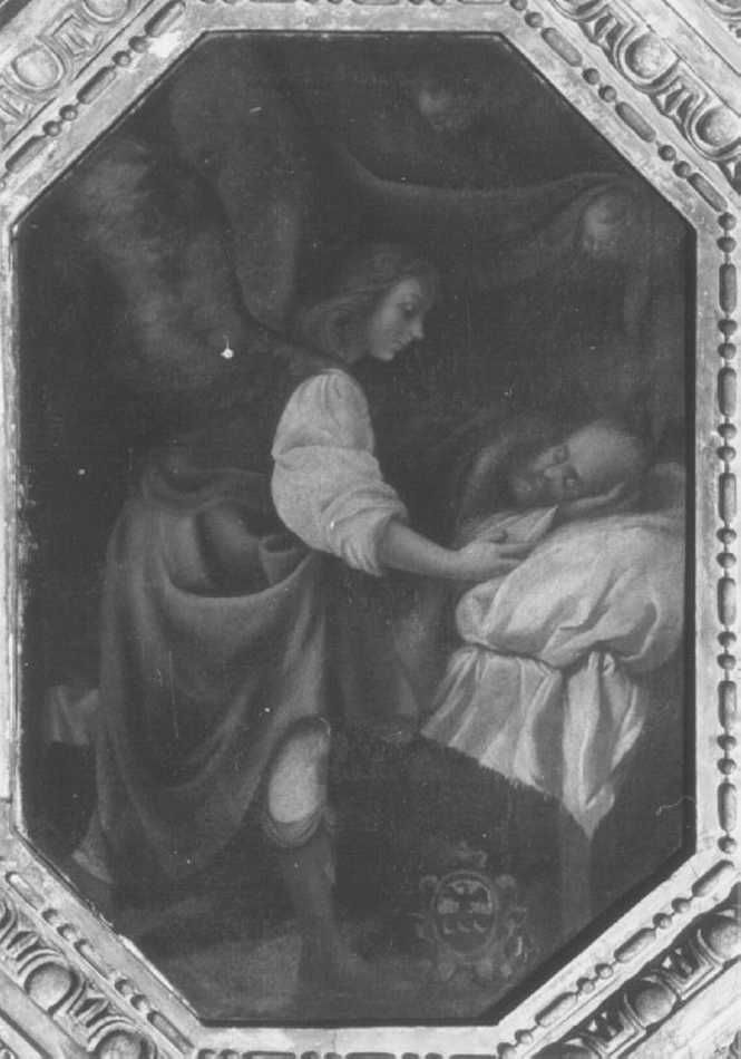 sogno di San Giuseppe (dipinto) di Cecchini Antonio (attribuito) (sec. XVII)