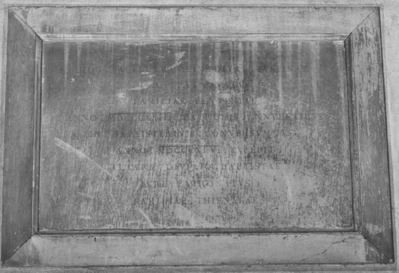 lapide - ambito vicentino (sec. XIX)