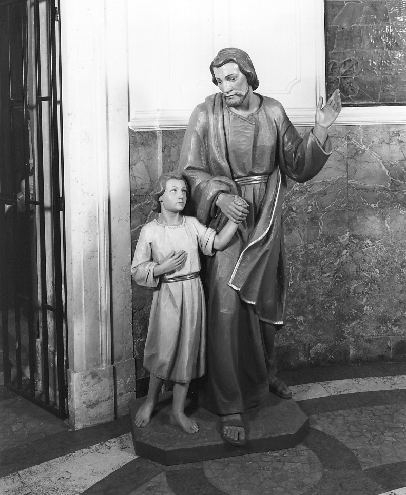 San Giuseppe e Gesù Bambino (statua) di Mussner Vincenz (sec. XX)