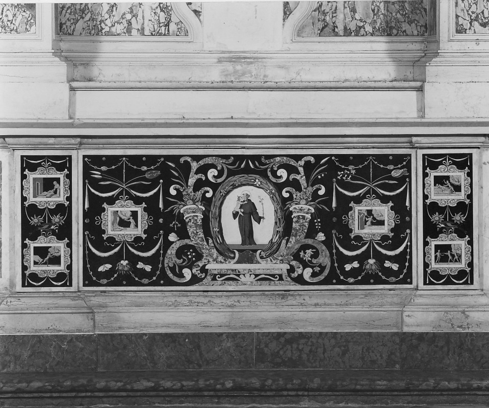 paliotto, elemento d'insieme - ambito vicentino (secc. XVII/ XVIII)