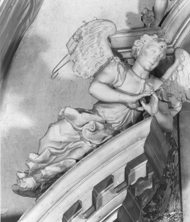 angelo (scultura, elemento d'insieme) - ambito vicentino (prima metà sec. XVIII)