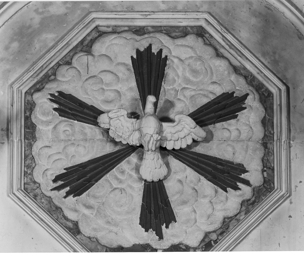 colomba dello Spirito Santo (rilievo, elemento d'insieme) - ambito vicentino (prima metà sec. XVIII)