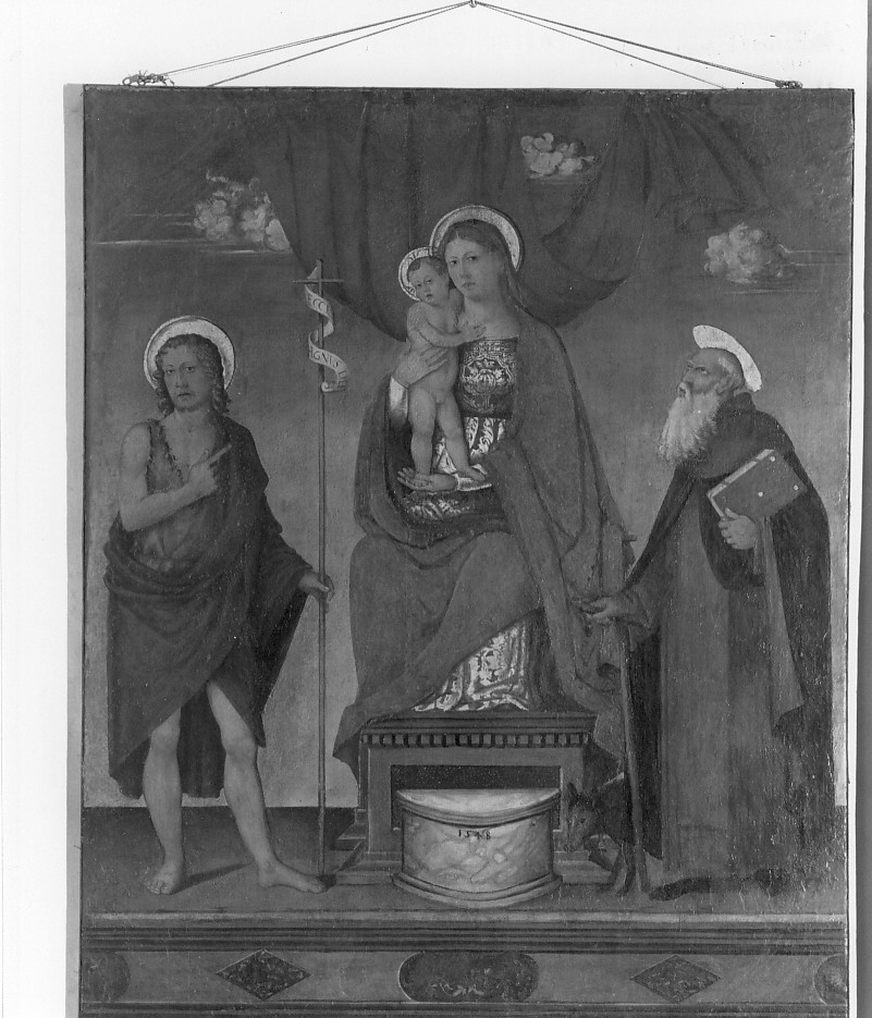 Madonna in trono e Santi (dipinto) - ambito veneto (sec. XVI)